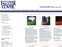 Tablet Screenshot of insuredrisks.co.uk